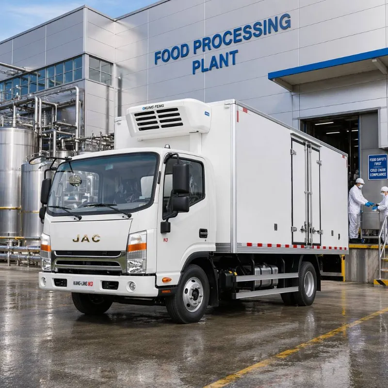 ¿Cómo puede el camión refrigerado de 3 toneladas con transporte en cadena de frío de unidad refrigerada mejorar la eficiencia logística?