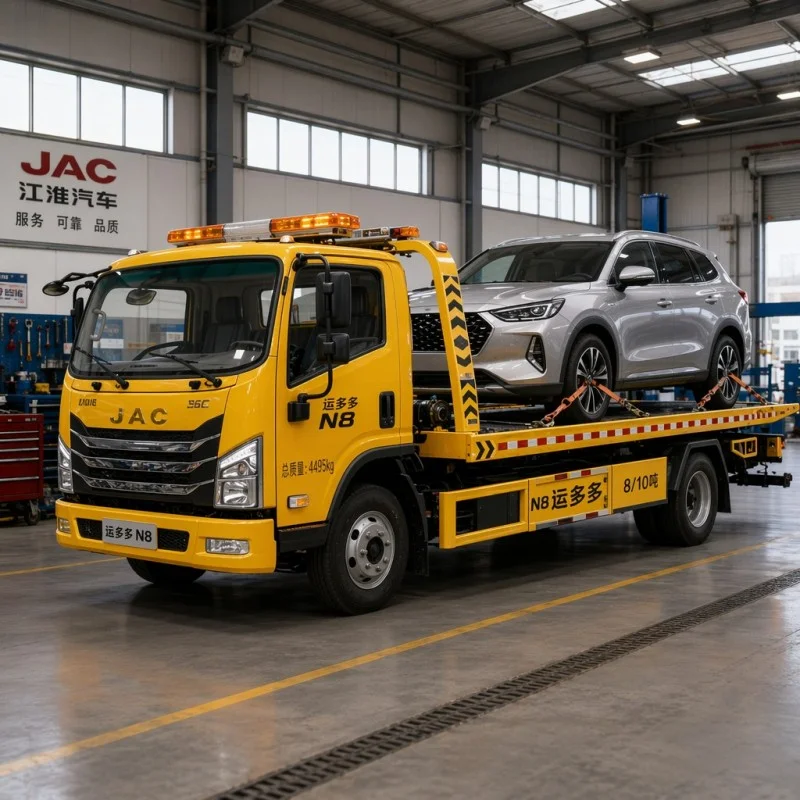 ¿Cómo puede la grúa de auxilio de 8/10 toneladas JAC N8 de servicio pesado y compacta con potencia Cummins mejorar la recuperación de la carretera?
