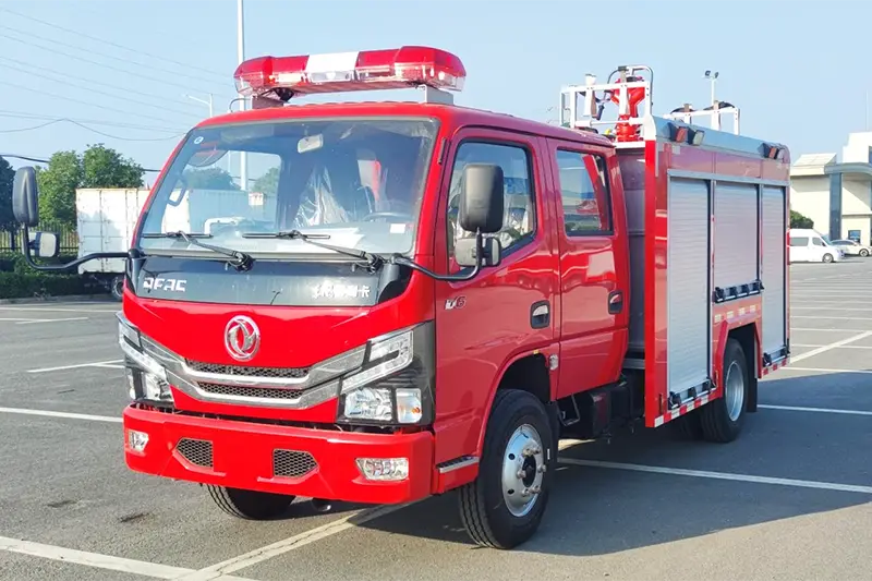 Camión de bomberos combinado de polvo seco y espuma